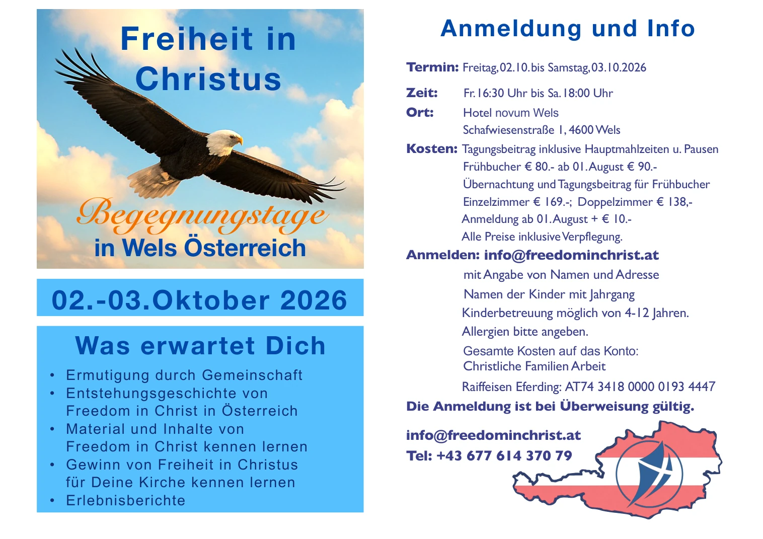 Freiheit in Christus – Begegnungstage in Wels