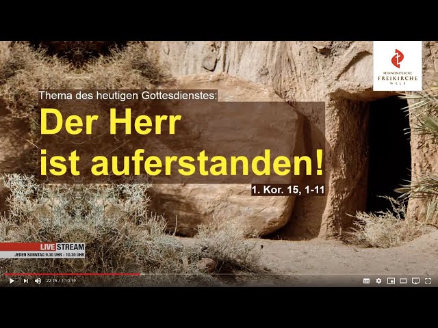 Der Herr ist auferstanden!