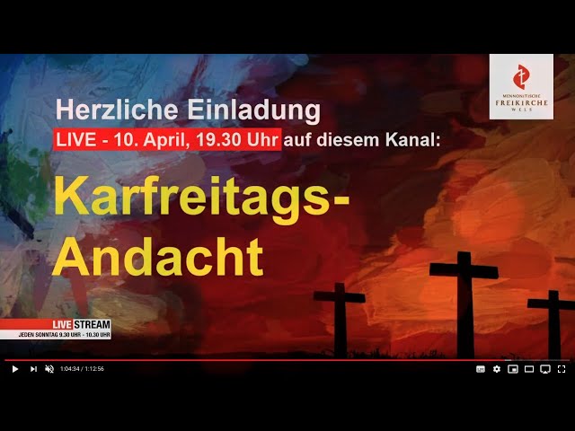 Karfreitagsandacht vom 10.4.2020