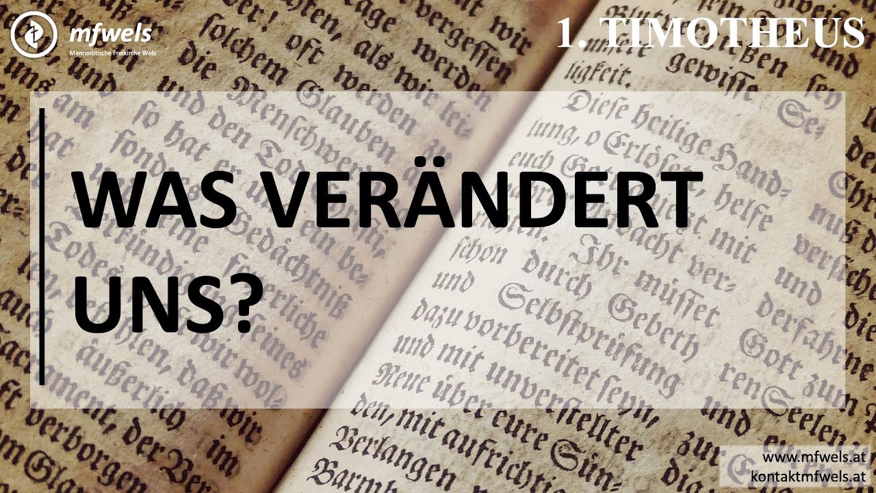 Was verändert uns?