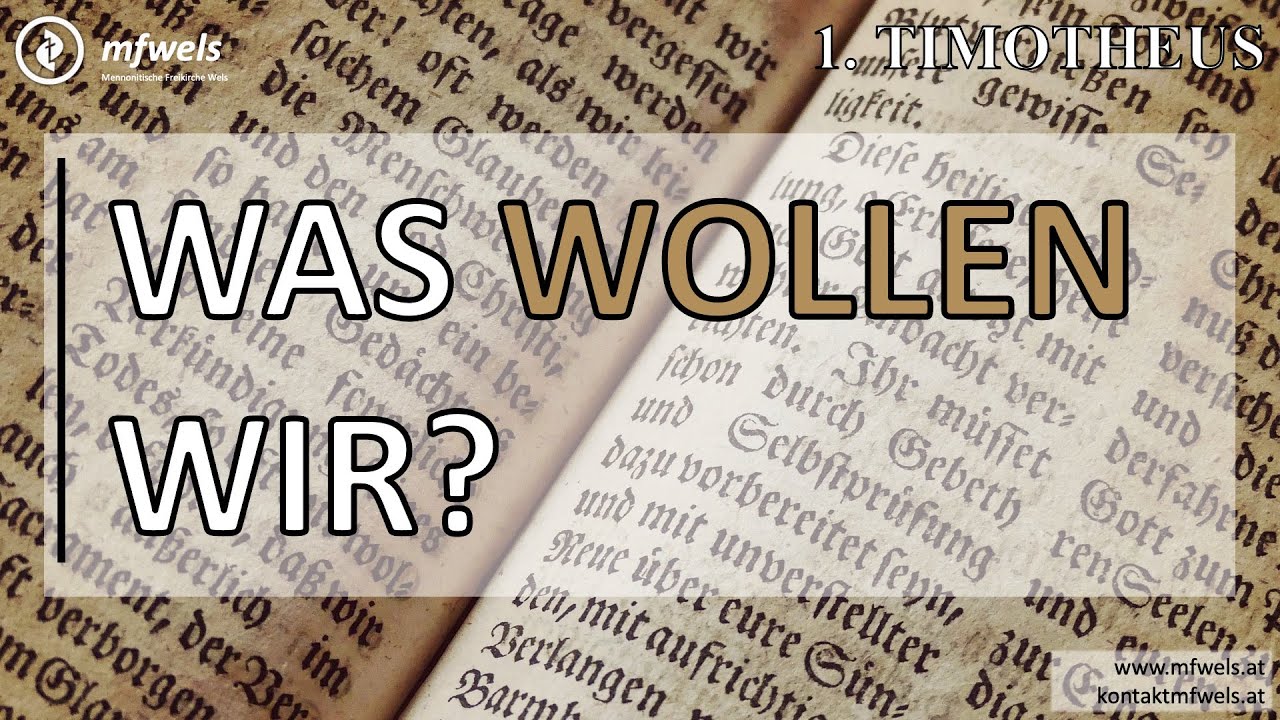 Was wollen wir? || Predigt: Christian Bensel