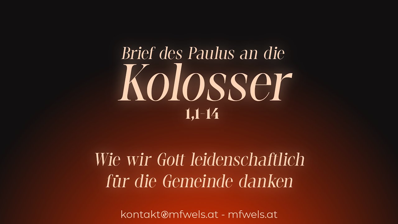 Gott leidenschaftlich für die Gemeinde danken – Predigt: Henry Graf