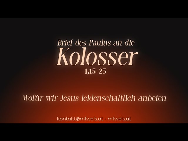 Wofür wir Jesus leidenschaftlich anbeten – Predigt: Günther Pressler