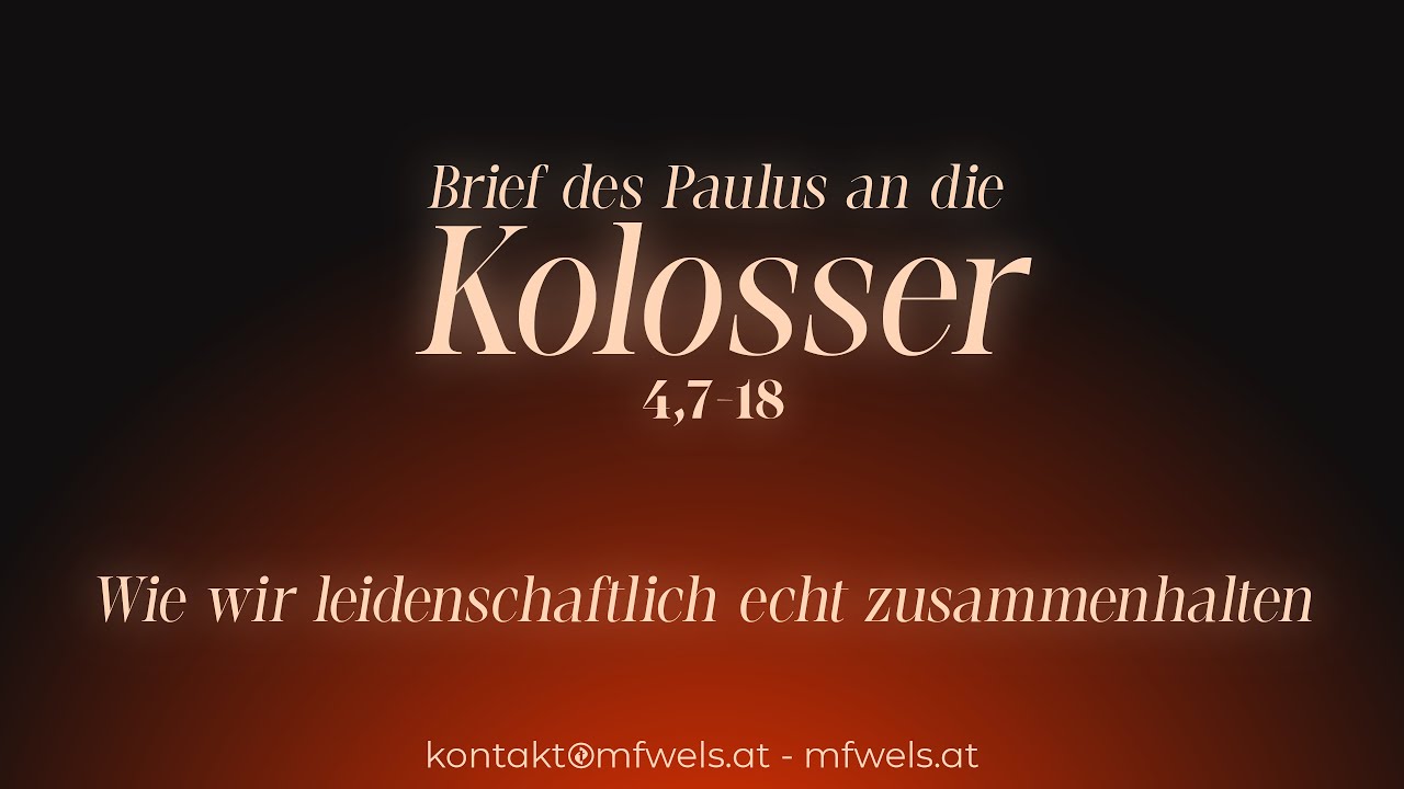 Wie wir leidenschaftlich echt zusammenhalten – Predigt: Christian Bensel