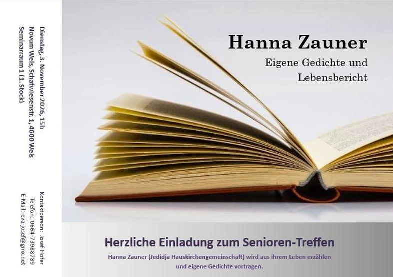 Senioren-Treffen mit Hanna Zauner